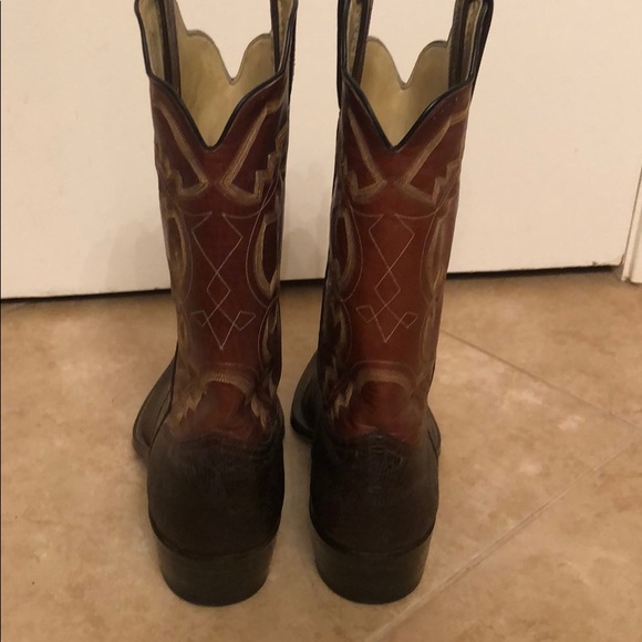 Custom made lizard cowboy western boots - Picture 5 of 8